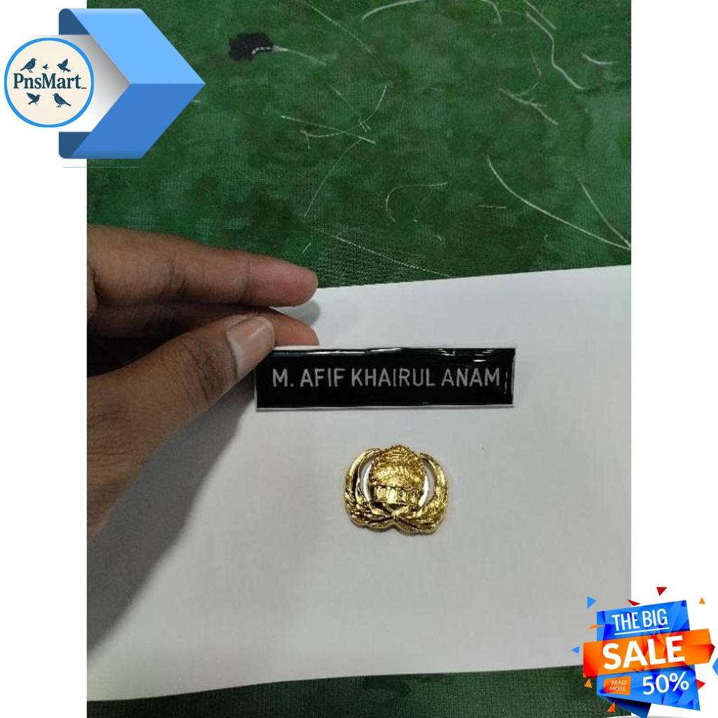 NAMA DADA AKRILIK LAPIS SATU SET PIN KORPRI EKSLUSIF
