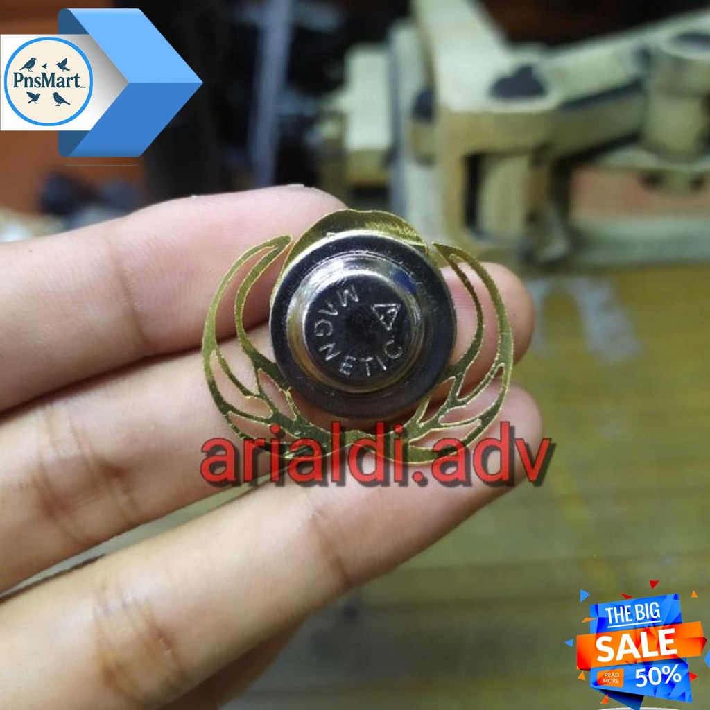 PIN KORPRI BOLONG MAGNET KORPRI KERANCANG