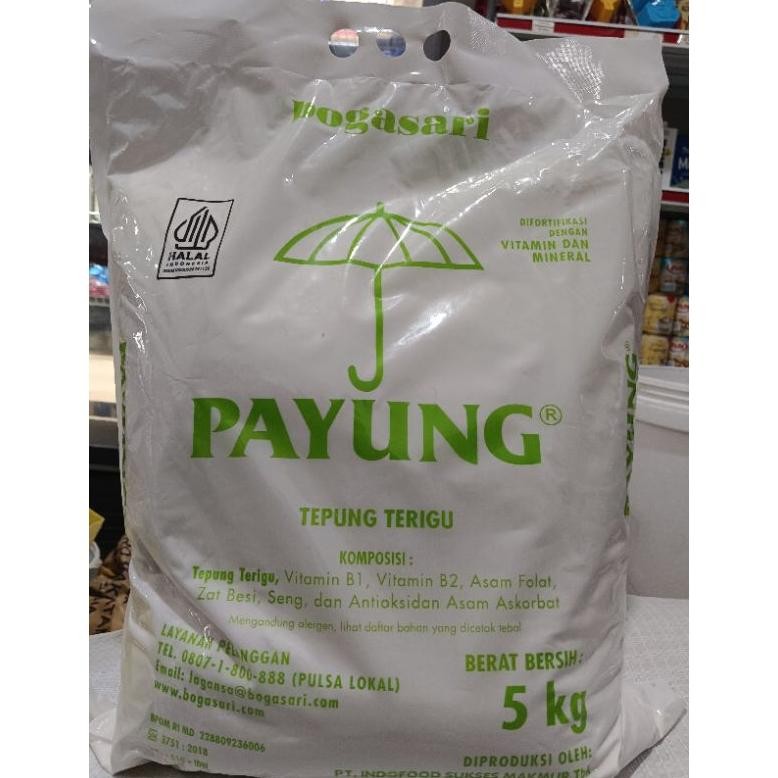 

READY STOCK tepung terigu payung merk bogasari 5kg