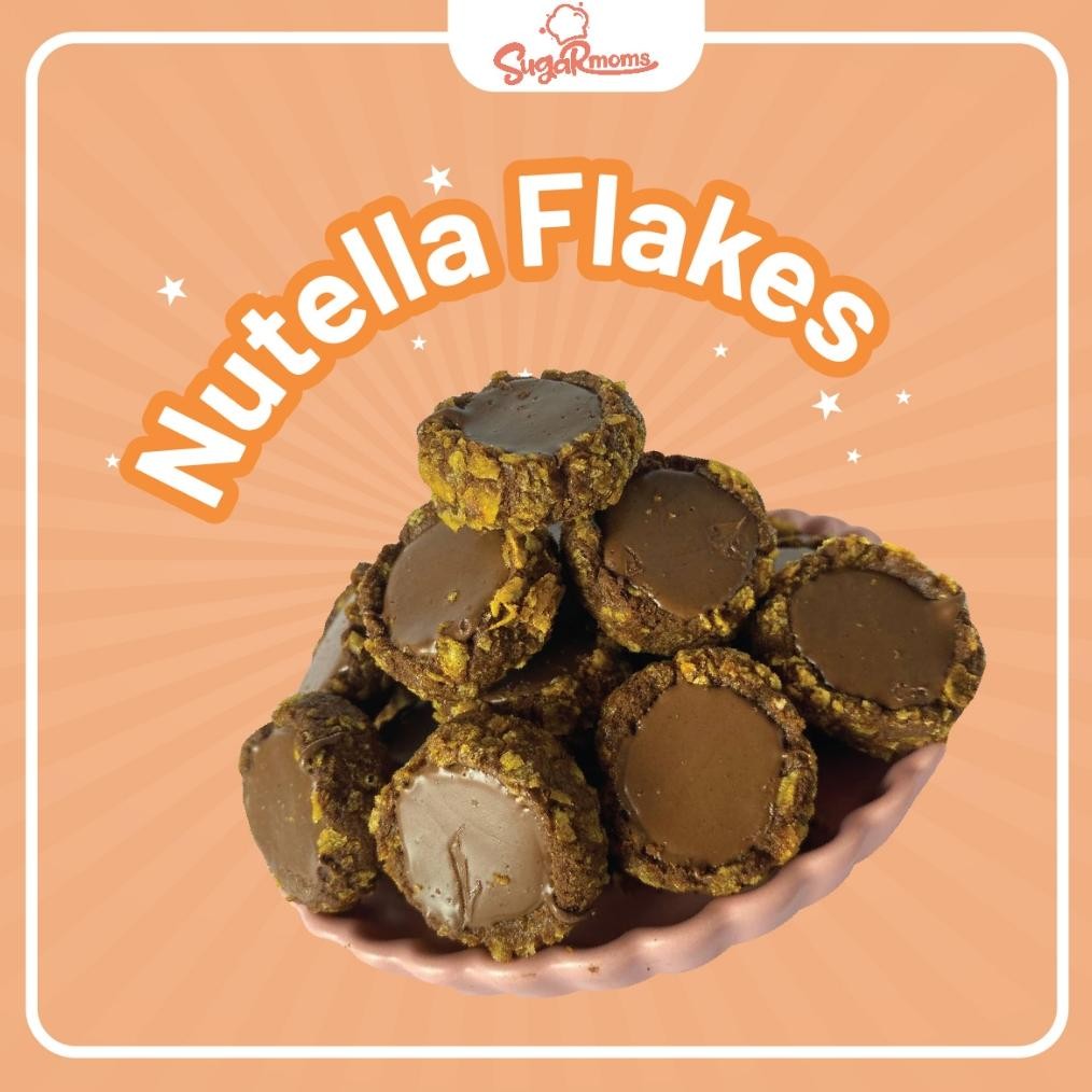 

TERLARIS Cookies Newtella Flakes Crunchy Coklat Meleleh Siap kirim