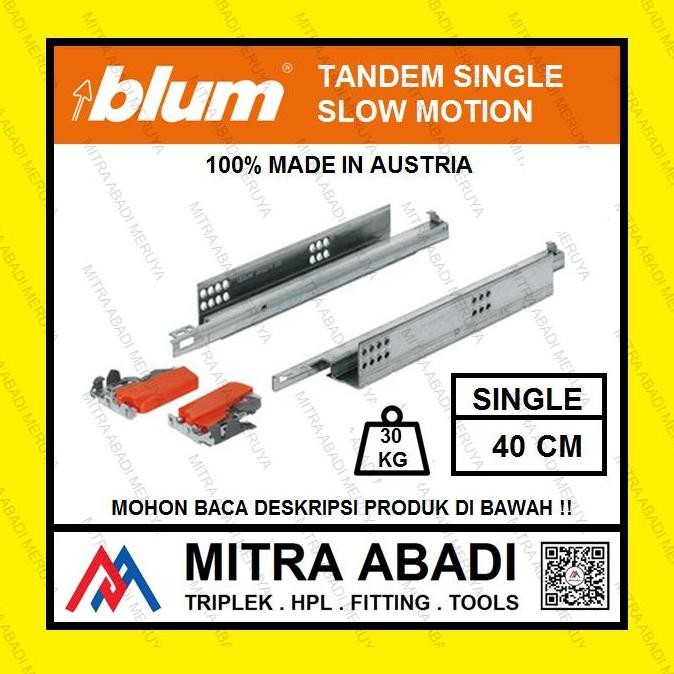 Rel Tandem BLUM 40 cm Single Extension Rel Laci BLUM Rel BLUM