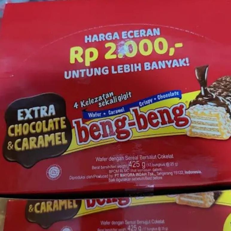 

READY STOK Beng-Beng Snack Isi 17 Pcs Coklat Karamel Promo Siap kirim