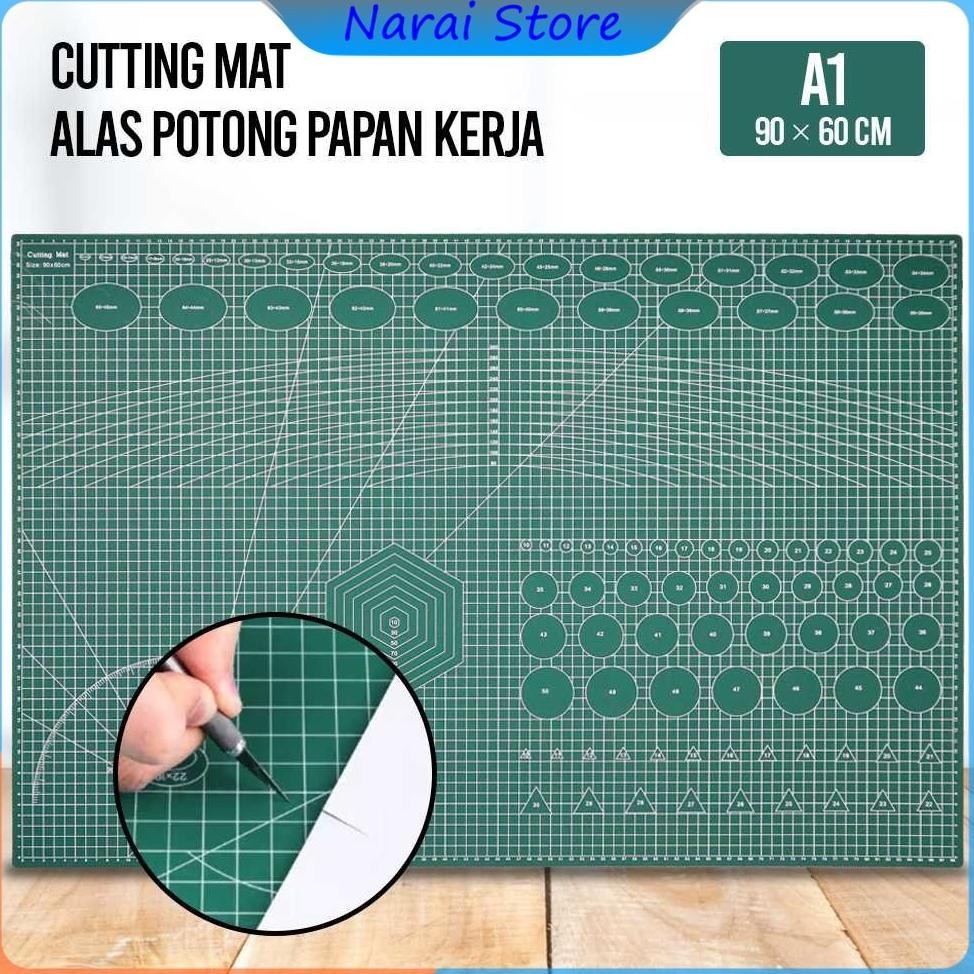 

Qjh Working Pad Cutting Mat Alas Potong Papan Kerja A1 90 X 60 Cm - Qj4
