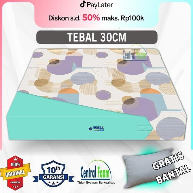 Kasur Busa Inoac Tebal 30 Cm Eon Density 23 - Free Bantal - Ukuran 80X200, 90X200, 100X200, 120X200,