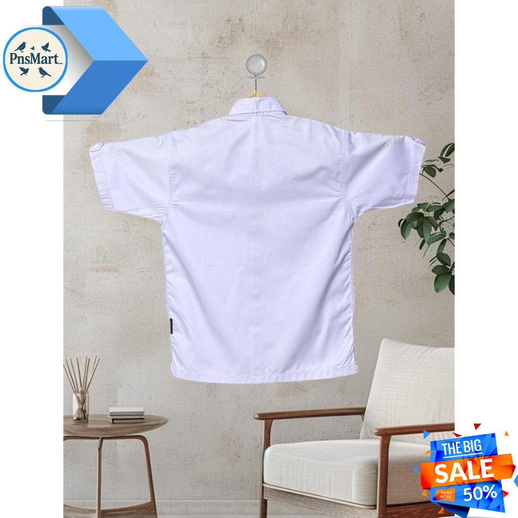 SAKHAPREMIUM.ID - PDH BAJU KEMEJA PUTIH PNS GURU  KERJA LENGAN PENDEK KANTORAN TERLARIS  KATUN TOYOB