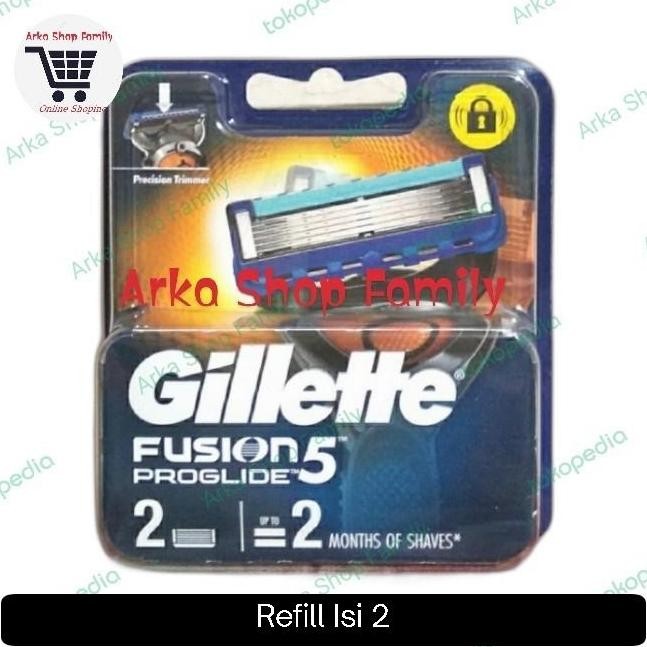 Grosir Gillette Fusion 5 Proglide Isi 2 Refill Pisau Cukur