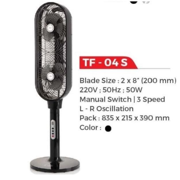 Maspion Tower Fan 8 Inch TF-04 S Angin Kencang Hemat Energi