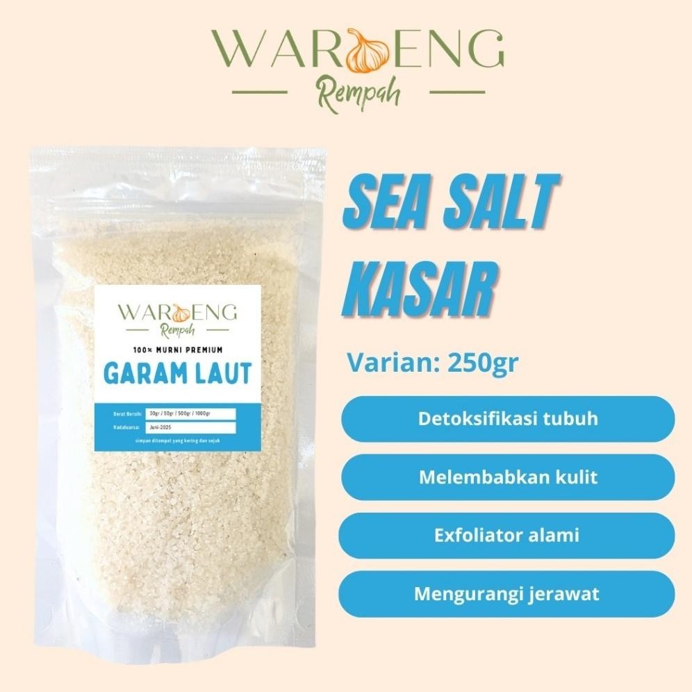 

Garam Laut Kasar 250gr / Coarse Seasalt / Waroeng Rempah Murah - Rempah MSH