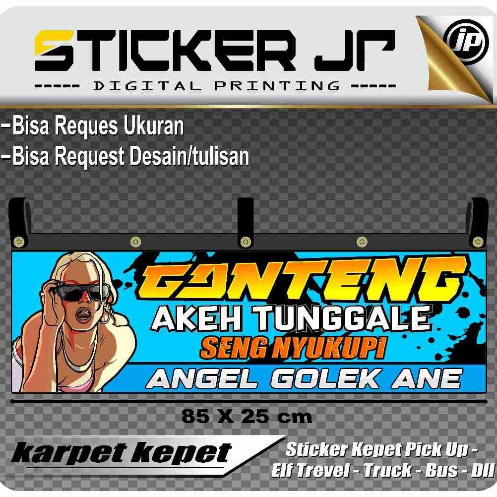 NEW Sticker Karpet Kepet Mobil Pick Up L300, Truck, Bus, Grandmax Dll - Kepet Ebek Penahan Lumpur Uk
