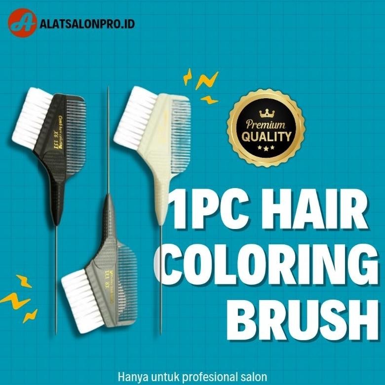 NEW 1pc Hair Paint Brush / Kuas cat rambut untuk profesional salon
