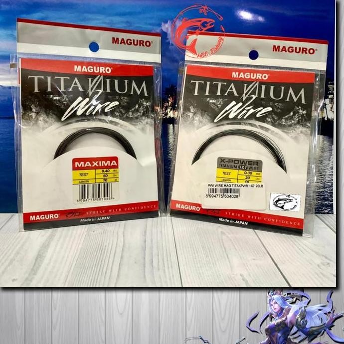 Neklin Maguro Titanium Wire 10M 20Lb, 50Lb