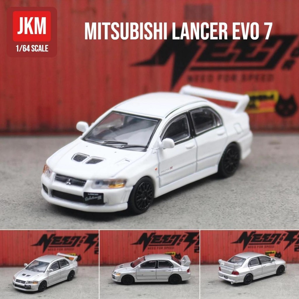 1:64 Mitsubishi Lancer Evolution V EVO 5 Toy Car 1/64 JKM Diecast Metal Super Sport Vehicle Model Mi