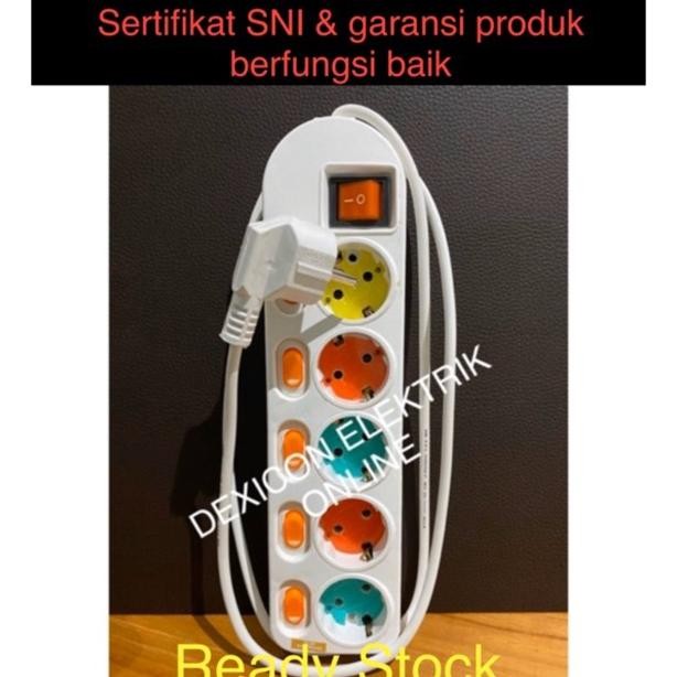 new Stop kontak/multipro 5 Lubang/terminal colokan listrik/colokan listrik/sambungan colokan listrik
