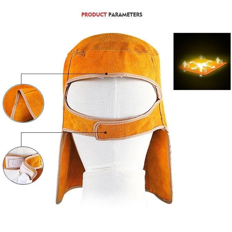 Leather Welding Mask Leather Welding Mask  Pelindung Muka Las Topeng Las Listrik Full Wajah  Kap Las