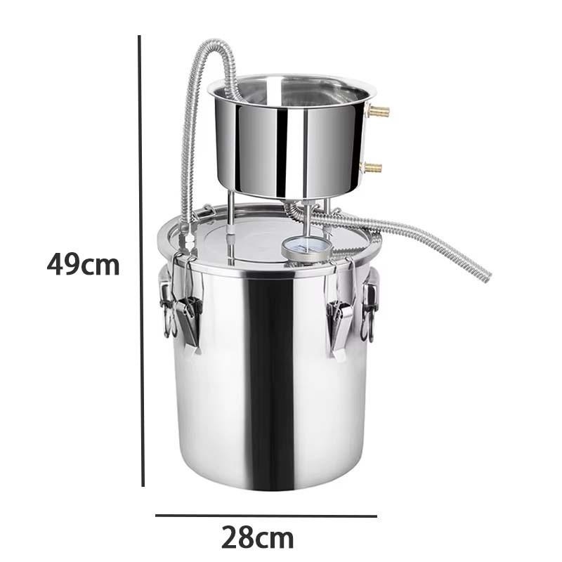 12L Alat Penyulingan Alat Destilasi Sederhana 304 Stainless Home Distiller Moonshine Alkohol Anggur 
