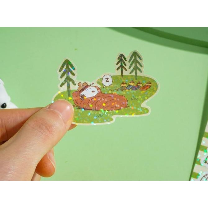 

New Stock 2025 !!! Joytop Snoopy Camping Diary Guka Stickers Jt-101216 [Creativ]