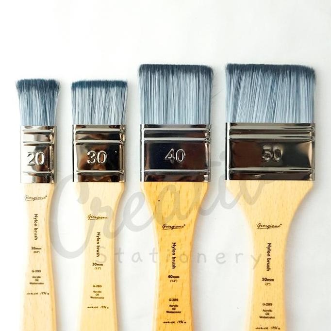 

New Stock 2025 !!! Giorgione Paint Brush Kuas Lukis Nylon G-289 30Mm