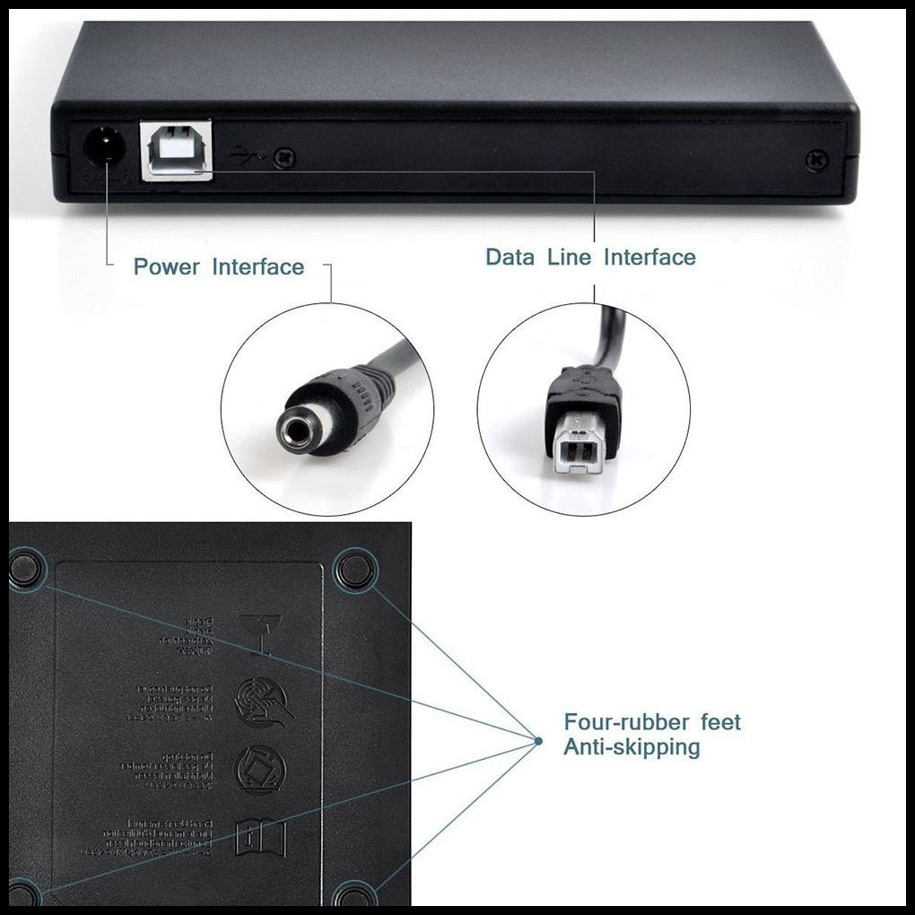 Dvd External /Dvd Portable /Cd Rom /Dvd Eksternal Laptop /Untuk Macbook Laptop Desktop Pc Harga Prom