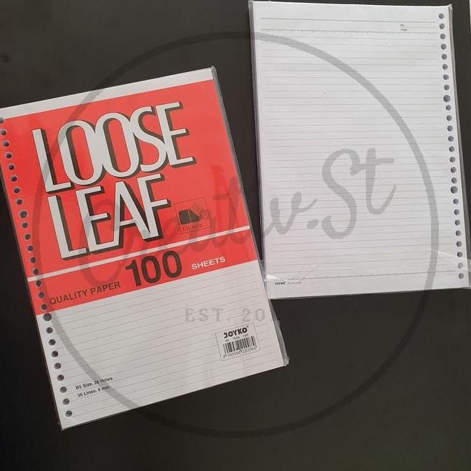 

Terlaris !!! Joyko Isi Binder Loose Leaf A5 100 20 Ring Kertas Paper