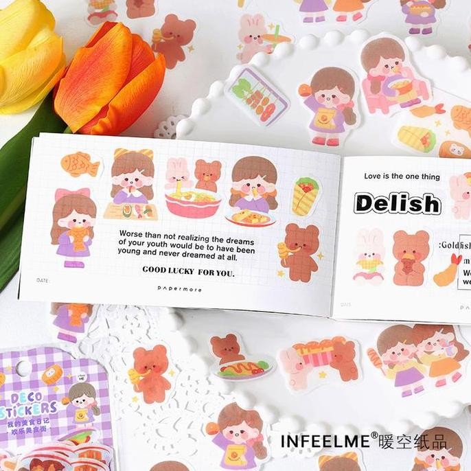 

Terlaris !!! [Creativ] My Food Diary Series Flake Set Sticker