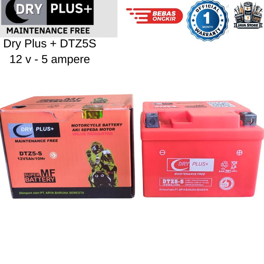 Diskon Aki Kering Motor Beat Karbu, Beat Fi Iss, Scoopy Karbu, Scoopy Karbu, Vario 110 Dry Plus+ Dtz