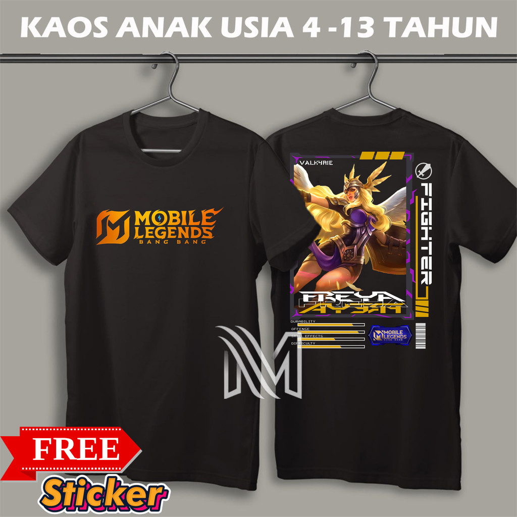 # CUSTOM NAMA FREE STIKER  KAOS ANAK HERO MOBILE LEGEND ZYLONG//SILVANNA//ROGER//PHOVEUS//PAQUITO//F