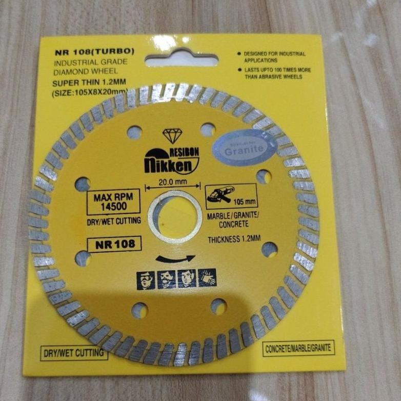 HJK diamond wheel nikken resibon turbo/ pisau potong granit nikken resibon turbo