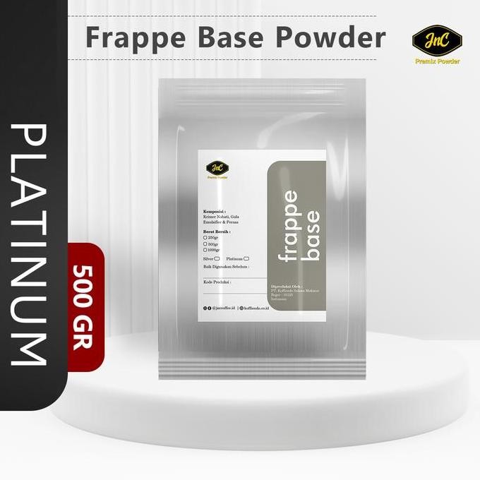 

Jnc Frappe Base Platinum Powder 500Gr Best Seller