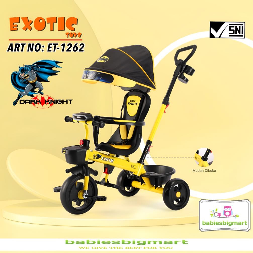 SEPEDA ANAK RODA TIGA 3 TRICYCLE EXOTIC ET 1263 , ET 1262 , ET 1267 , ET 1268 , ET 1269 , ET 1261 1 