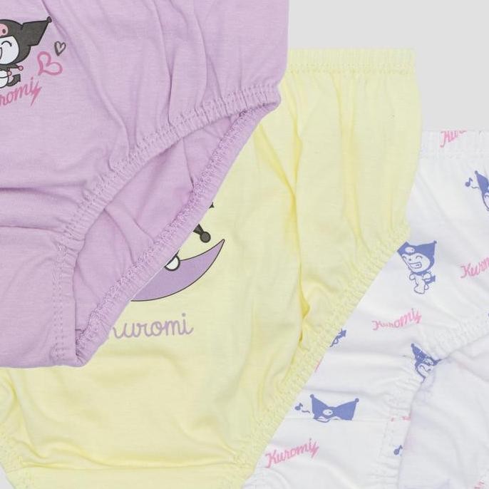 Promo Kidz Too Pack Of 3 Kuromi Celana Dalam Anak Perempuan 121436312