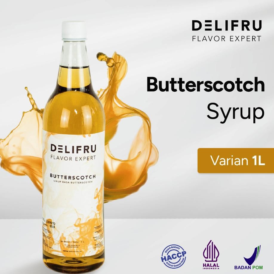 

Delifru Buttercotch Yrup 1 Liter Irup Buttercotch
