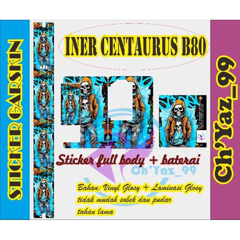 

Terlaris Presisi Iner Cent4 B80 Ed Tengkorak Type E Casing/Stiker Panel Vynil Bisa Custom Dan COD