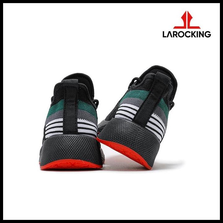 Larocking - Vortex Hitam | Sepatu Sneakers Running Gym Shoes Sports Outdoor Original Best Seller