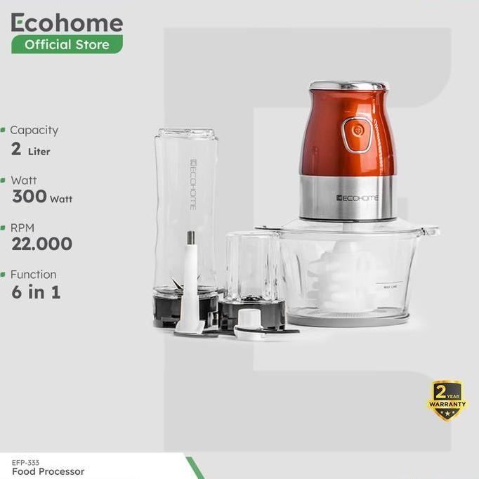 

Terlaris Ecohome Food Processor Efp-333 7 In 1 Chopper Multi Fungsi Serbaguna