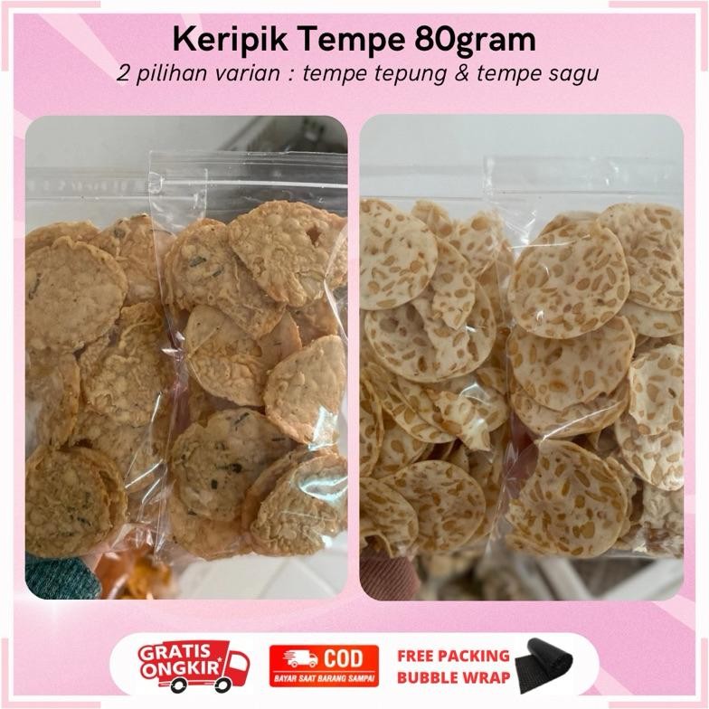

Kenyamanan Keripik Tempe 80Gram | Keripik Tempe Sagu | Keripik Tempe Tepung