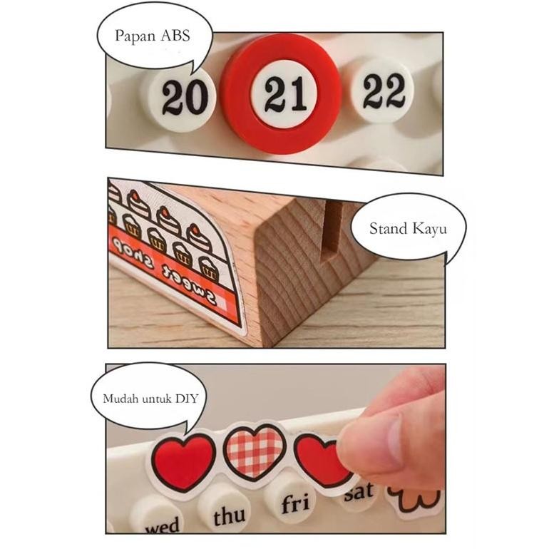 

[original] gagalu kalender meja abadi permanent calendar diy kalender [terlaris] [terbaik]