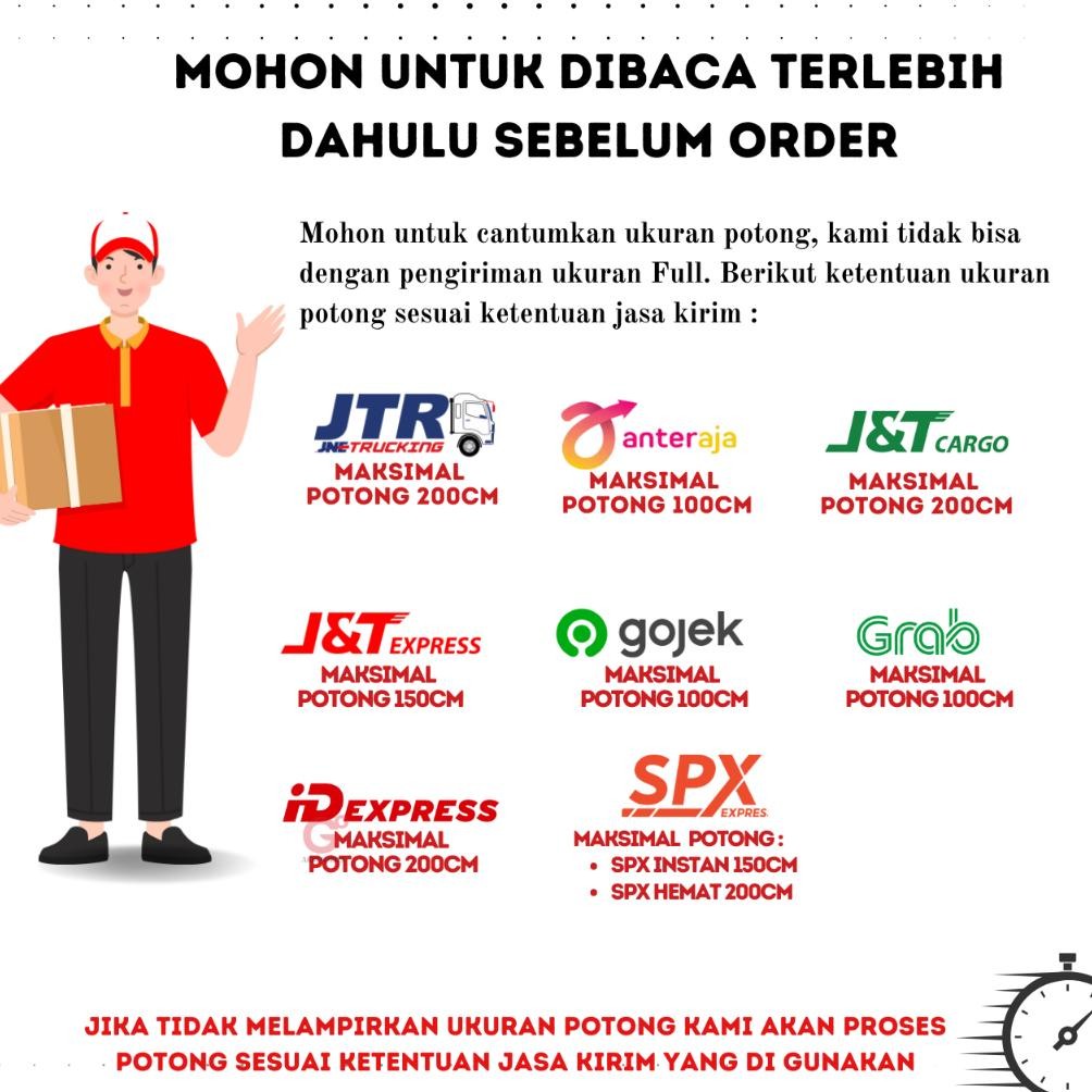 HJK List U Alumunium uk 15 mm x 15 mm / GRATIS ONGKOS POTONG