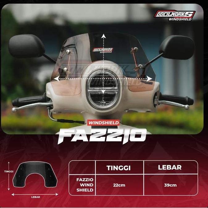 ready windshield yamaha fazzio | visor fazzio | fazzio | windshield Fazzio