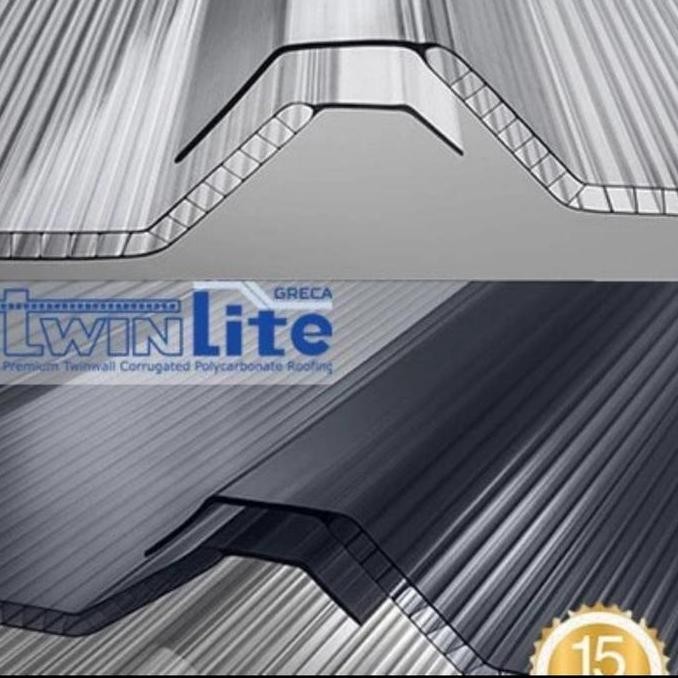 Alderon Transparan Twinlite Greca Panjang 4 Meter (Penerangan Alderon) Diskon