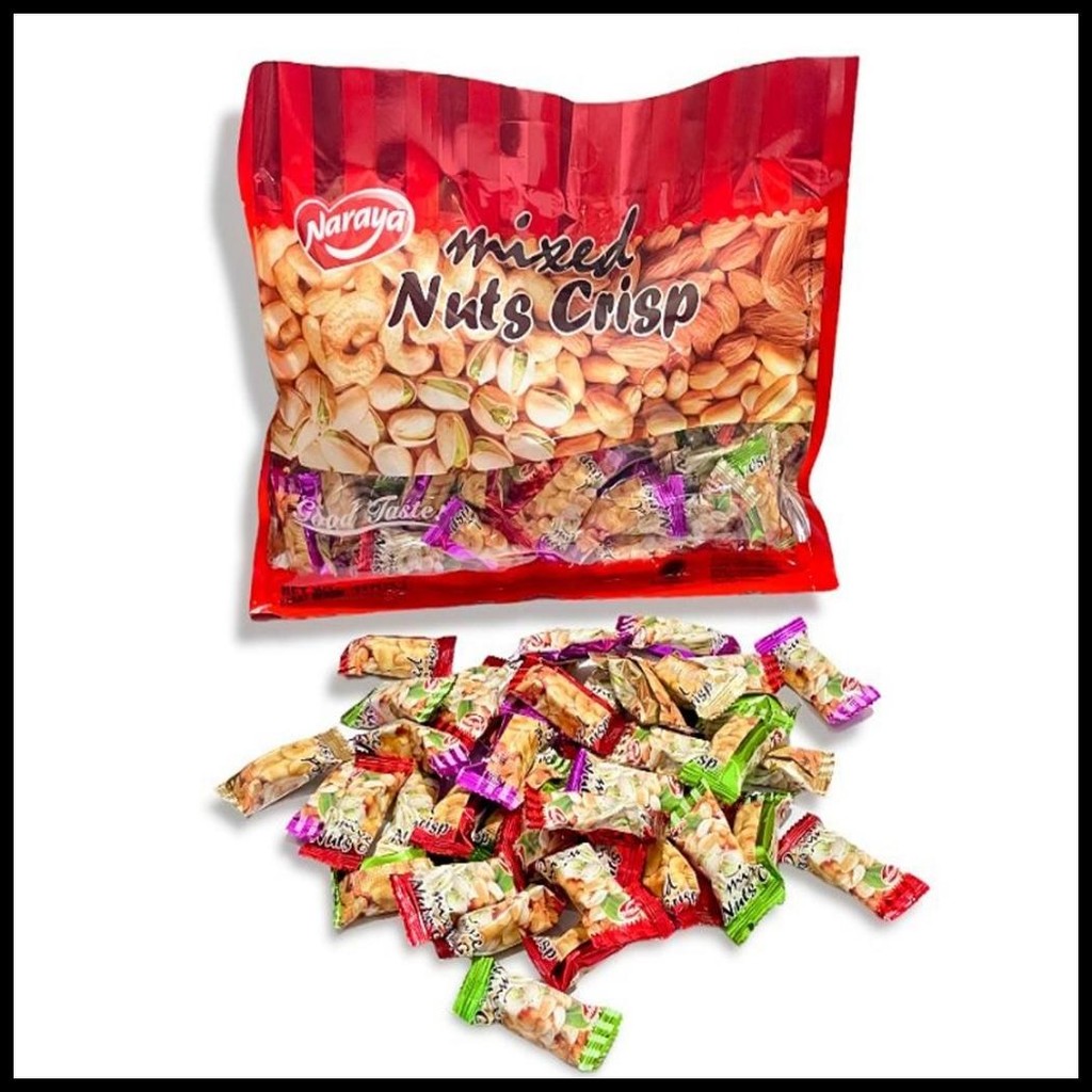 

( BERKAH ) NARAYA MIXED NUTS 400GR NARAYA PERMEN KACANG ENTING ENTING GEPUK SNACK CEMILAN ENAK