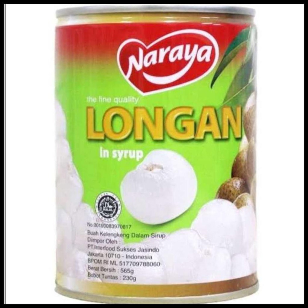 

NARAYA LONGAN / KELENGKENG / LYCHEE / LECI / MANDARIN ORANGE / PEACH / RAMBUTAN / RAMBUTAN NANAS / FRUIT COCKTAIL / BUAH KALENG DALAM SIRUP HALAL