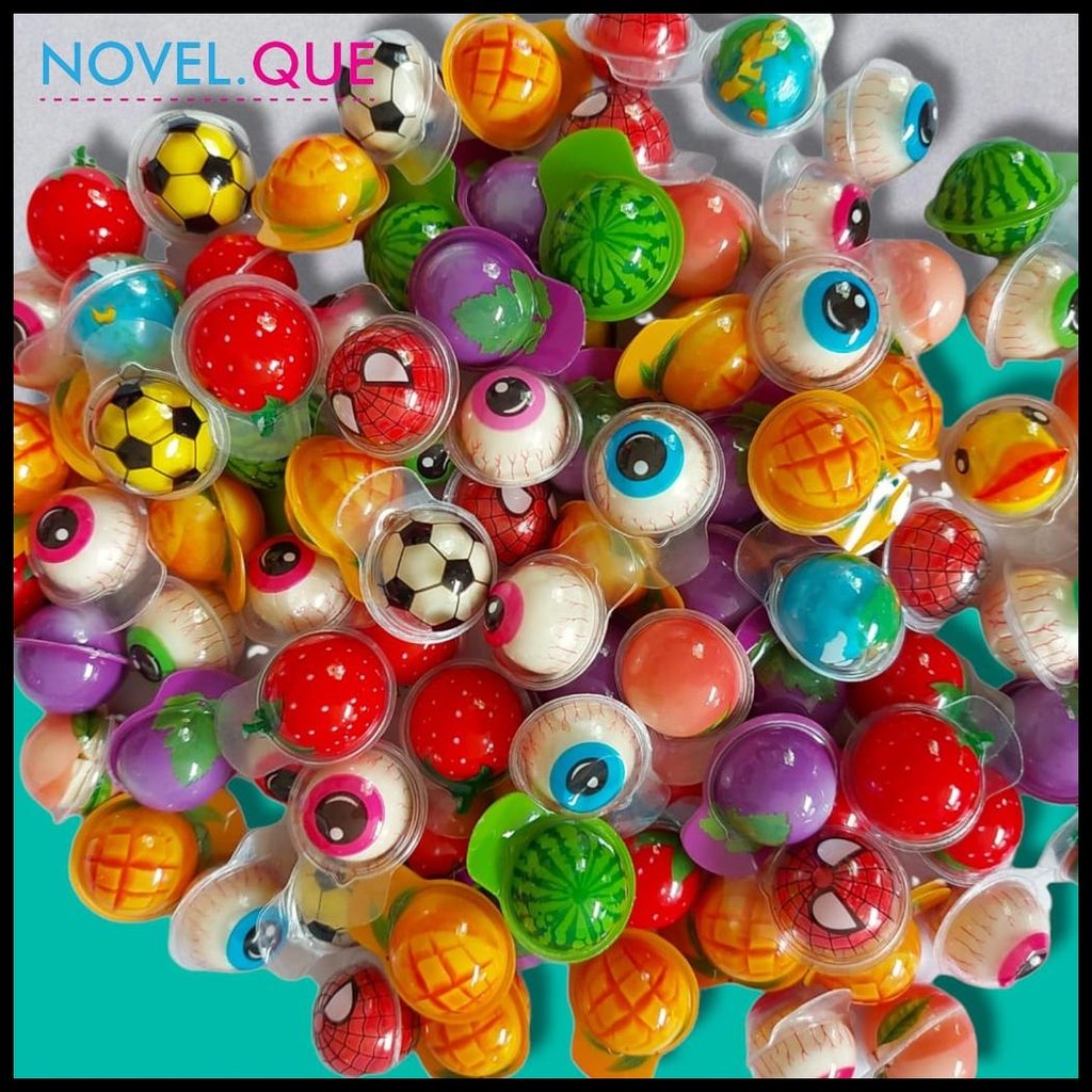 

GUMMY JELLY KOREA - TROLLI PLANET BUBBLE GUM / PERMEN TROLLI BOLA MATA SOCCER BOTOL SUSU DOT HALAL