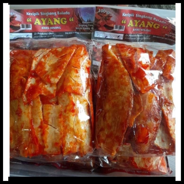 

KERIPIK SINGKONG BALADO KHAS PADANG BERAT 200 GRAM