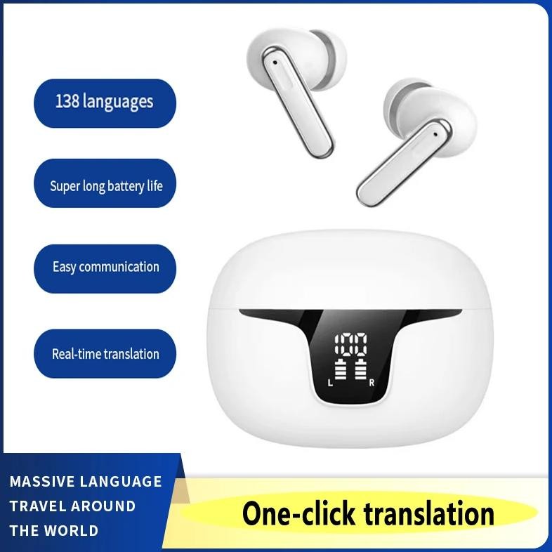

2024 New Top Smart Voice Translator Wireless Bluetooth Earphones Translation Multi 144 Languages Headphones Real Time Translate