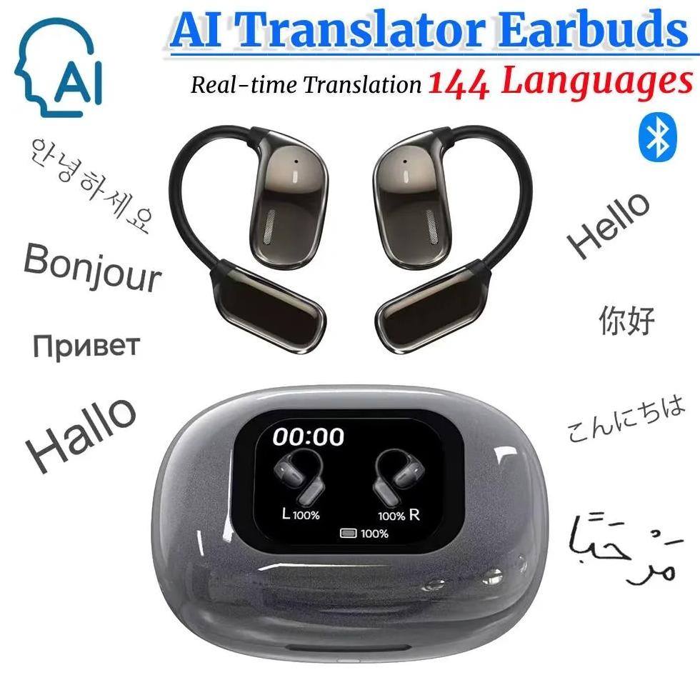 

144 Languages Intelligent Translate Earbuds 99% Accuracy AI Translation Earphone Translator Device Ideal for Travel and Business