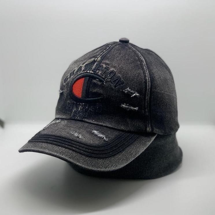 Topi Import Bahan Jeans Denim Model Sobek Terbaru