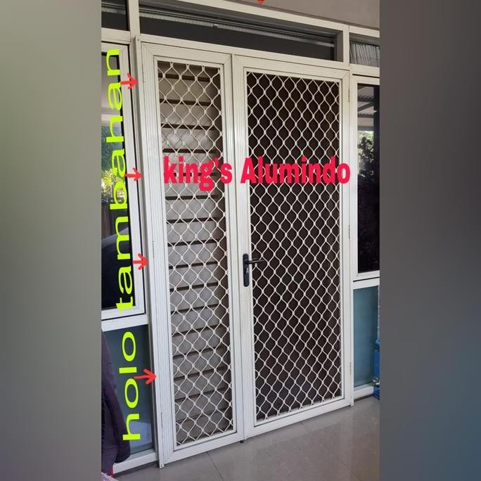 pintu expanda aluminium kawat nyamuk / pintu expanda Murah