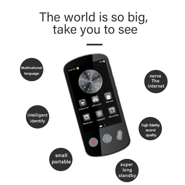

Smart Instant Voice Offline Translator Machine Support 138 Languages Real Time Multi-Languages Tool Portable P60 Translation