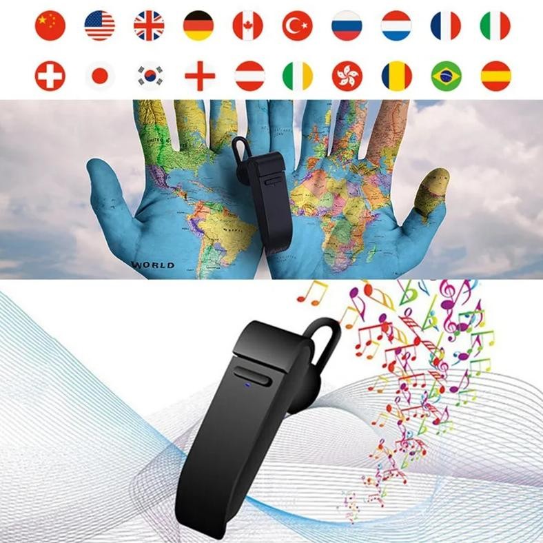 

Voice Translator Peiko 16 Languages Intelligent Wireless Bluetooth Translated Earphone Business Smart Car Handsfree Headset