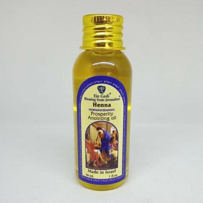 TERBARU - Minyak Urapan PROSPERITY HENNA Anointing Oil by Ein Gedi, Israel